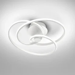 Plafoniere Moderne-Gea Luce Plafoniera diva bianca design moderna led 42w 3000k