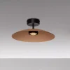 Plafoniere Moderne-Selezionato da Mazzolaluce Plafoniera di vetro marrone 40cm led 3000k per cucina