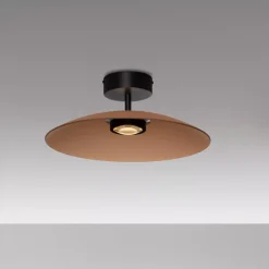 Plafoniere Moderne-Selezionato da Mazzolaluce Plafoniera di vetro marrone 40cm led 3000k per cucina