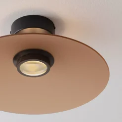 Plafoniere Moderne-Selezionato da Mazzolaluce Plafoniera di vetro marrone 40cm led 3000k per cucina