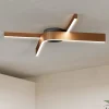 Plafoniere Moderne-Eglo Plafoniera folcino-z design moderna bronzo controllo remoto app led rgb 2700k a 6500k