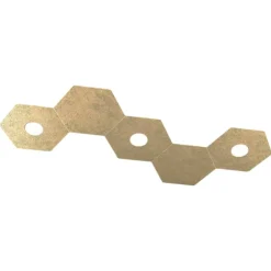 Plafoniere Moderne-Top Light Plafoniera foglia oro 3 luci led + 2 piastre metallo hexagon