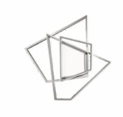 Plafoniere Moderne-Ondaluce Plafoniera galaxy pl gr silver led 4000k 90w moderna