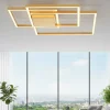 Plafoniere Moderne-Selezionato da Mazzolaluce Plafoniera geometrica moderna led 42w 3000k foglia oro