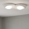 Plafoniere Moderne-Sforzin Illuminazione Plafoniera gesso moderna bianca sforzin pitane tonda