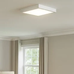 Plafoniere Moderne-Linea Light Plafoniera grande box led bianca quadrata 43w 4000k