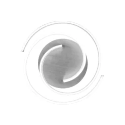 Plafoniere Moderne-Selezionato da Mazzolaluce Plafoniera grigio alluminio moderna led da 2300k a 4000k dimmerabile