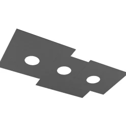 Plafoniere Moderne-Top Light Plafoniera grigio antracite moderna toplight plate