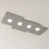 Plafoniere Moderne-Top Light Plafoniera grigio design moderna toplight plate