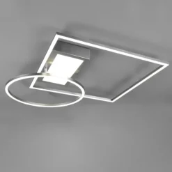 Plafoniere Moderne-Selezionato da Mazzolaluce Plafoniera grigio led 33w tricolor con telecomando