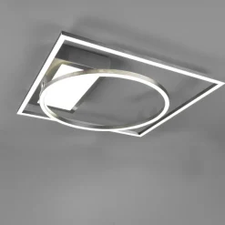 Plafoniere Moderne-Selezionato da Mazzolaluce Plafoniera grigio led 33w tricolor con telecomando