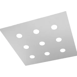 Plafoniere Moderne-Top Light Plafoniera grigio per soggiorno moderno design quadrata