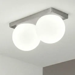 Plafoniere Moderne-Perenz Illuminazione Plafoniera grigio titanio moderna led dot