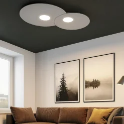 Plafoniere Moderne-Top Light Plafoniera grigio toplight cloud design moderna nuvola