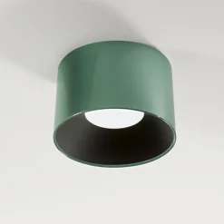 Plafoniere Moderne-Perenz Illuminazione Plafoniera hole verde tonda led 24w 3000k