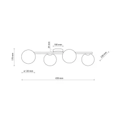 Plafoniere Moderne-Selezionato da Mazzolaluce Plafoniera in legno per cucina moderna sfere vetro bianco