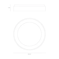 Plafoniere Moderne-Vivida International Plafoniera inner-r 60 sabbia led 50w 3000k 4000k dimmerabile vivida