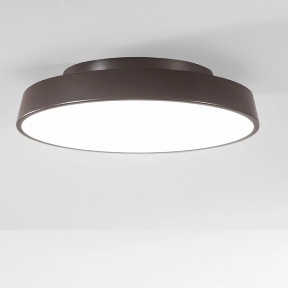 Plafoniere Moderne-IsyLuce Plafoniera marrone led 42w 3000k 4000k dimmerabile