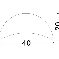 Plafoniere Moderne-Selezionato da Mazzolaluce Plafoniera kiki nera semi sfera 40 cm moderna