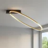 Plafoniere Moderne-Selezionato da Mazzolaluce Plafoniera kiki nero oro led 3000k dimmerabile moderna orientabile