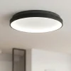 Plafoniere Moderne-Gea Luce Plafoniera krizia pm nera led 38w 3000k circolare