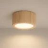 Plafoniere Moderne-Selezionato da Mazzolaluce Plafoniera lampada da soffitto scandinava in legno rotonda