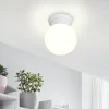 Plafoniere Moderne-Eglo Plafoniera lampada da soffitto sfera di vetro bianco durelo