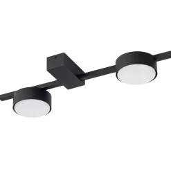 Plafoniere Moderne-Selezionato da Mazzolaluce Plafoniera lampada nera da soffitto design minimale