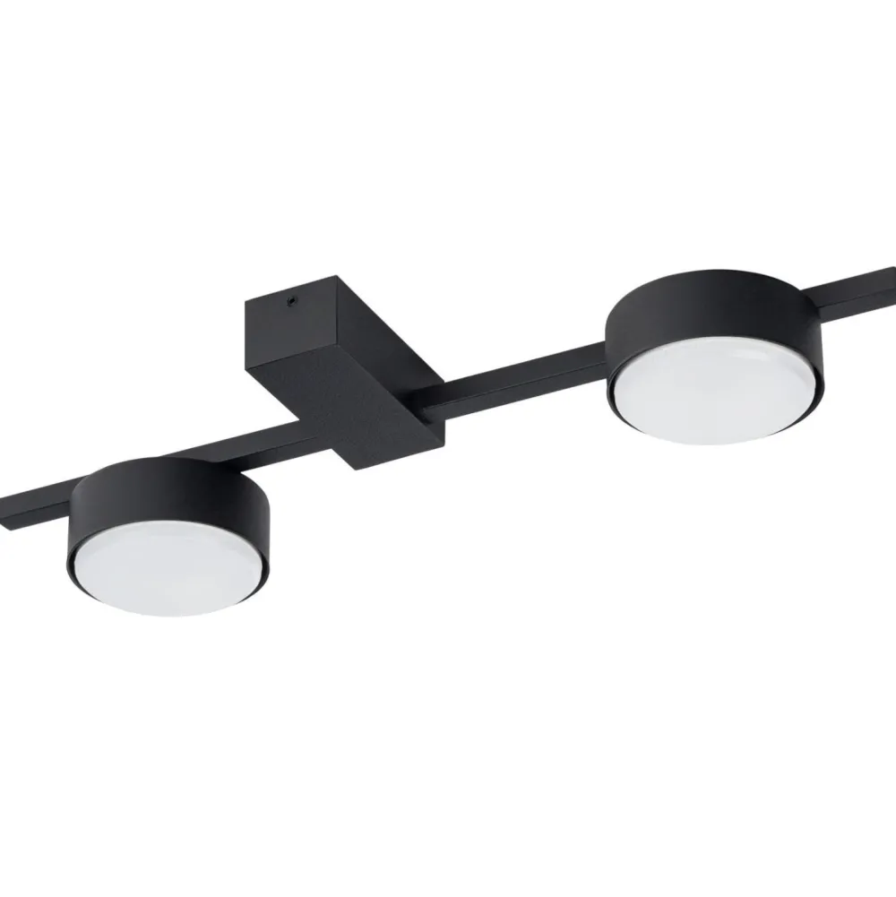 Plafoniere Moderne-Selezionato da Mazzolaluce Plafoniera lampada nera da soffitto design minimale