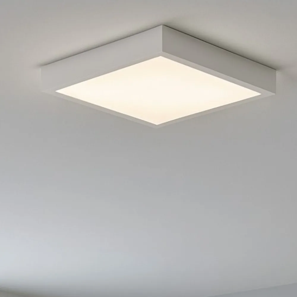 Plafoniere Moderne-Linea Light Plafoniera led bianca box sq 31w 4000k