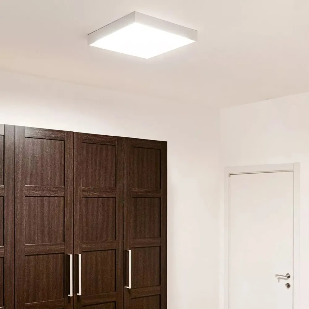 Plafoniere Moderne-Linea Light Plafoniera led bianca box sq 31w 4000k