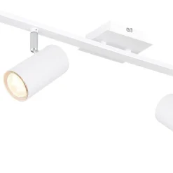 Plafoniere Moderne-Selezionato da Mazzolaluce Plafoniera led bianco con spot orientabili monofase