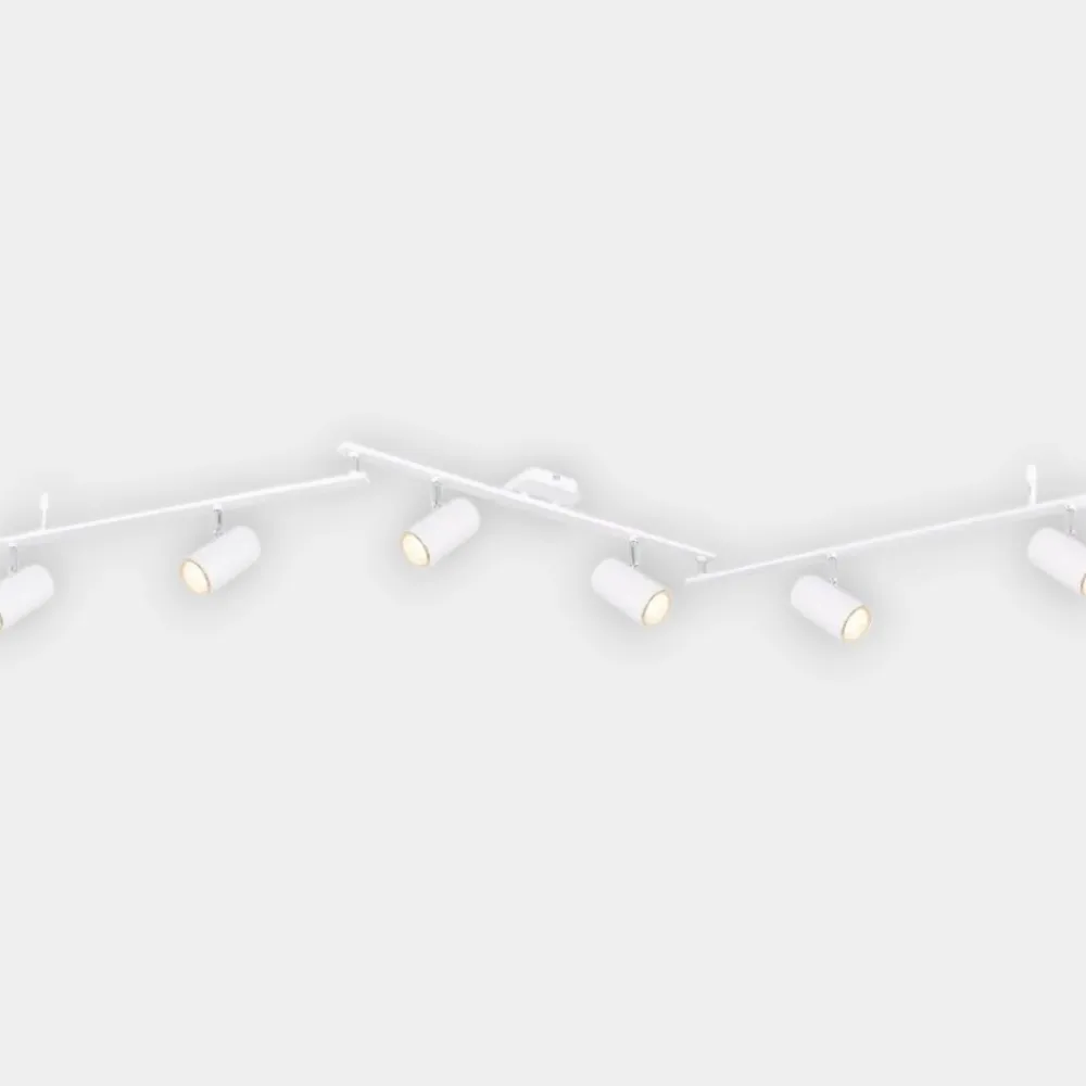 Plafoniere Moderne-Selezionato da Mazzolaluce Plafoniera led bianco con spot orientabili monofase