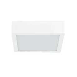 Plafoniere Moderne-Linea Light Plafoniera led box sq 17w 3000k quadrata bianca