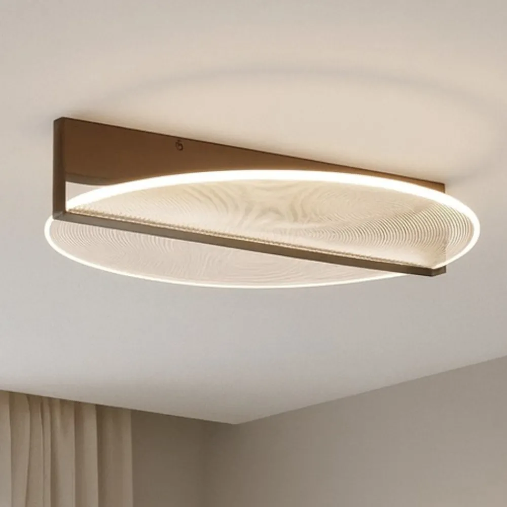 Plafoniere Moderne-Selezionato da Mazzolaluce Plafoniera led caffe per camera da letto dimmerabile