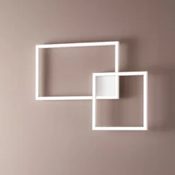 Plafoniere Moderne-Perenz Illuminazione Plafoniera led cct 3000k 4000k 6000k moderna perenz cross bianco