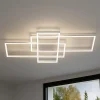 Plafoniere Moderne-Selezionato da Mazzolaluce Plafoniera led cct rettangolare geometrica bianca moderna dimmerabile
