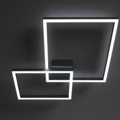 Plafoniere Moderne-Perenz Illuminazione Plafoniera led cct 64w 3000k 4000k 6000k nera moderna perenz cross