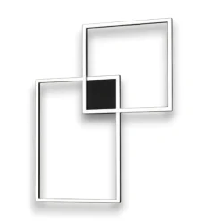 Plafoniere Moderne-Perenz Illuminazione Plafoniera led cct 64w 3000k 4000k 6000k nera moderna perenz cross
