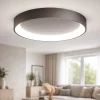 Plafoniere Moderne-Affralux Plafoniera led 80cm anello cerchio 90w 3200k caffe band diodi