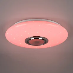 Plafoniere Moderne-Selezionato da Mazzolaluce Plafoniera led da 3000k a 6000k rgb con altoparlante