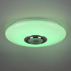 Plafoniere Moderne-Selezionato da Mazzolaluce Plafoniera led da 3000k a 6000k rgb con altoparlante