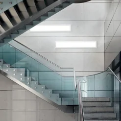 Plafoniere Moderne-Linea Light Plafoniera led da ufficio 3000k tara bianco ip40