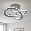 Plafoniere Moderne-Selezionato da Mazzolaluce Plafoniera led design antracite 40w 3000k dimmerabile per soggiorno