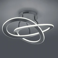 Plafoniere Moderne-Selezionato da Mazzolaluce Plafoniera led design antracite 40w 3000k dimmerabile per soggiorno