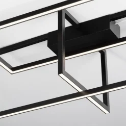 Plafoniere Moderne-Selezionato da Mazzolaluce Plafoniera led design moderna per camera da letto nera