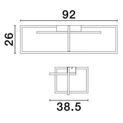 Plafoniere Moderne-Selezionato da Mazzolaluce Plafoniera led design moderna bianca per camera da letto