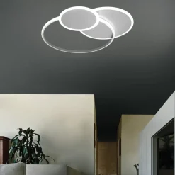 Plafoniere Moderne-Vivida International Plafoniera led eclipse vivida bianca 60w 3000k 4000k
