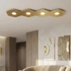 Plafoniere Moderne-Top Light Plafoniera led foglia oro design moderno 4 lampade intercambiabili