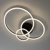 Plafoniere Moderne-Ideal Lux Plafoniera led frame pl cerchio 3000k cerchi neri